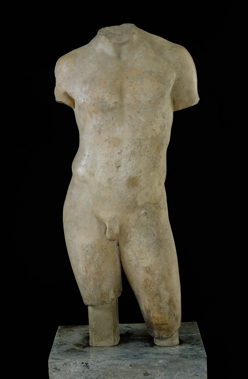 Naken manlig torso av Greek