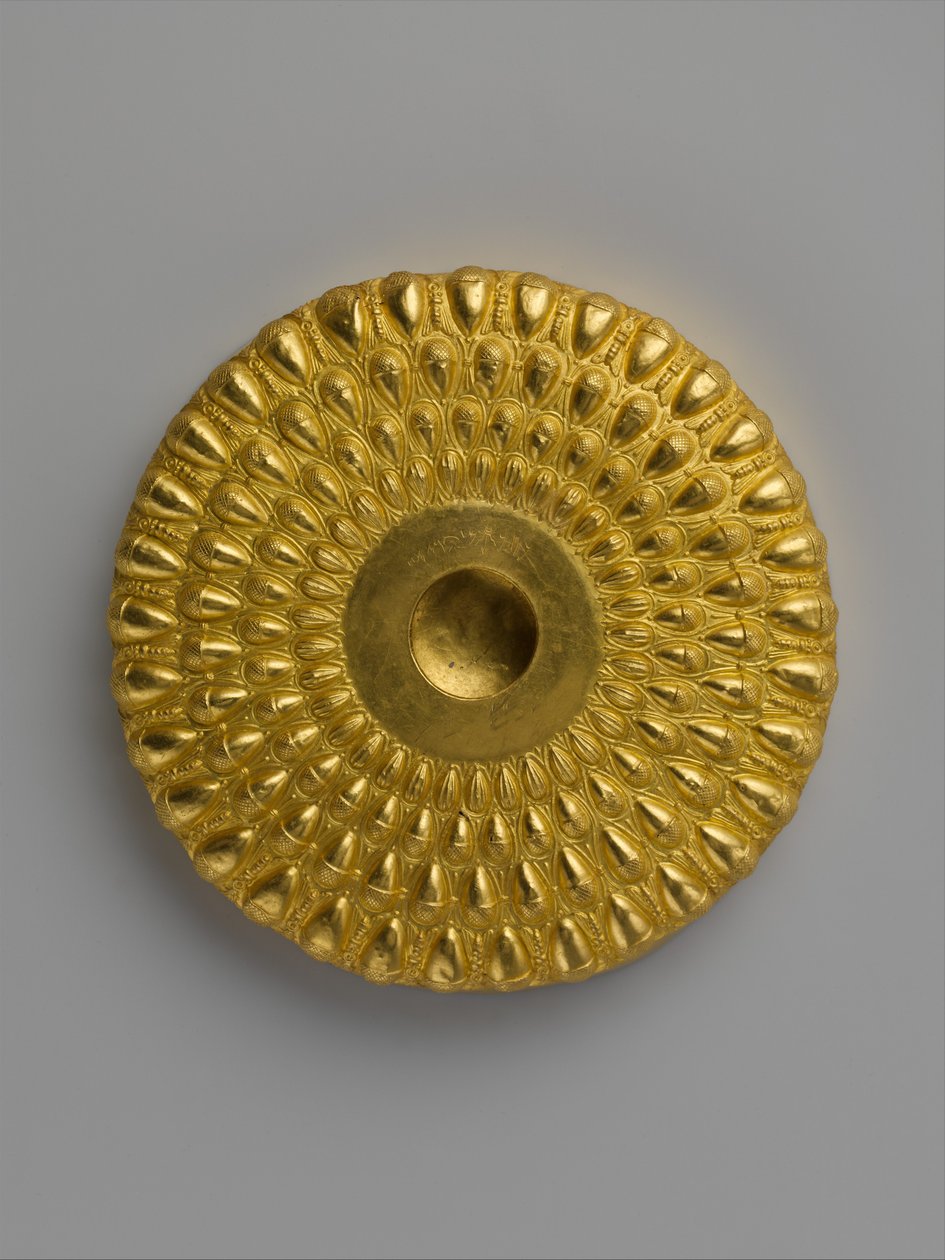Phiale, drickskål, 300-talet f.Kr. (guld) av Greek
