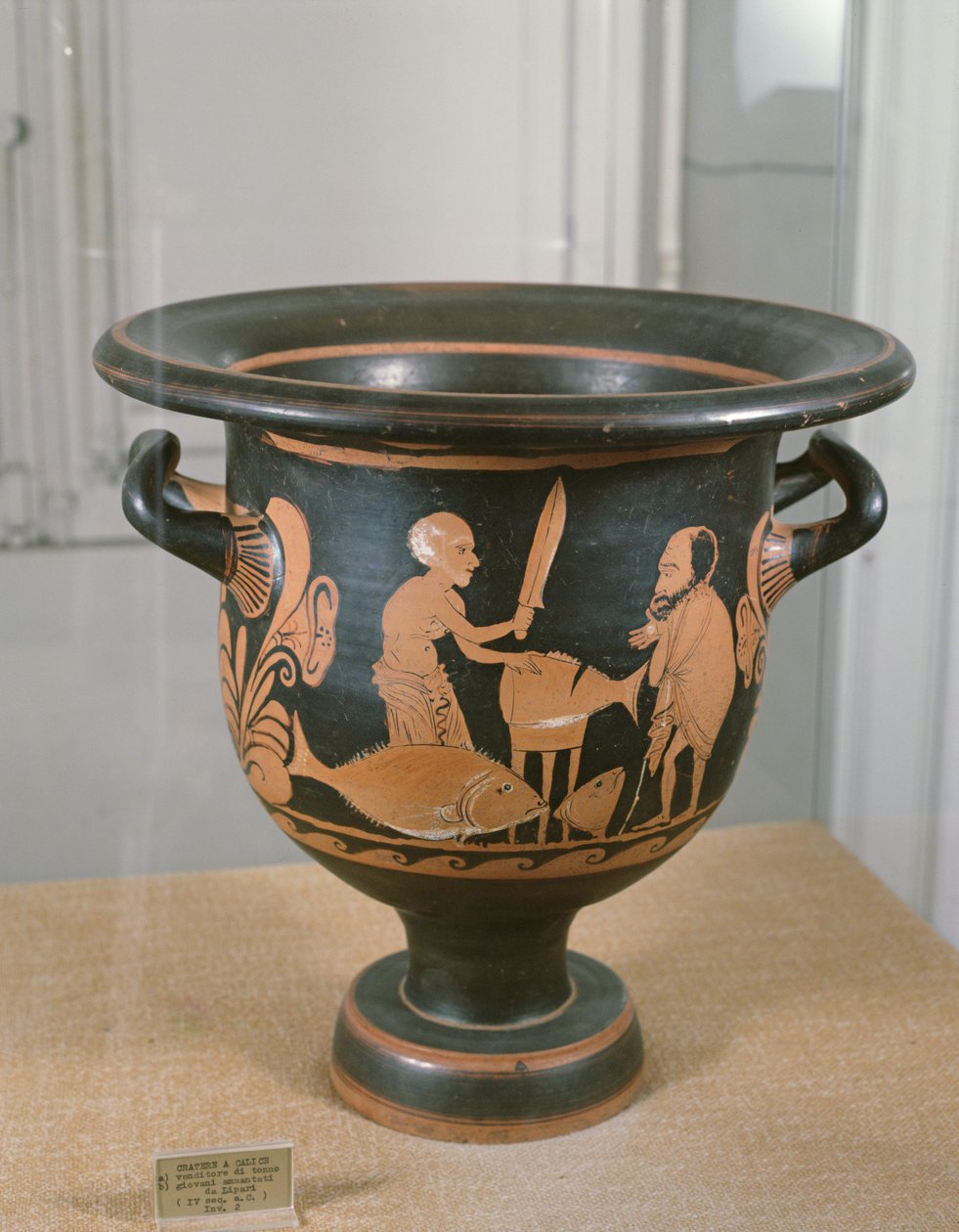 Rödfigur Krater (keramik) av Greek