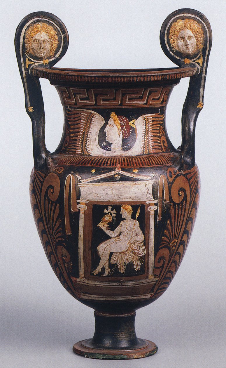 Rödfigur klockkrater, Apulien, 325-300 f.Kr. (keramik) av Greek