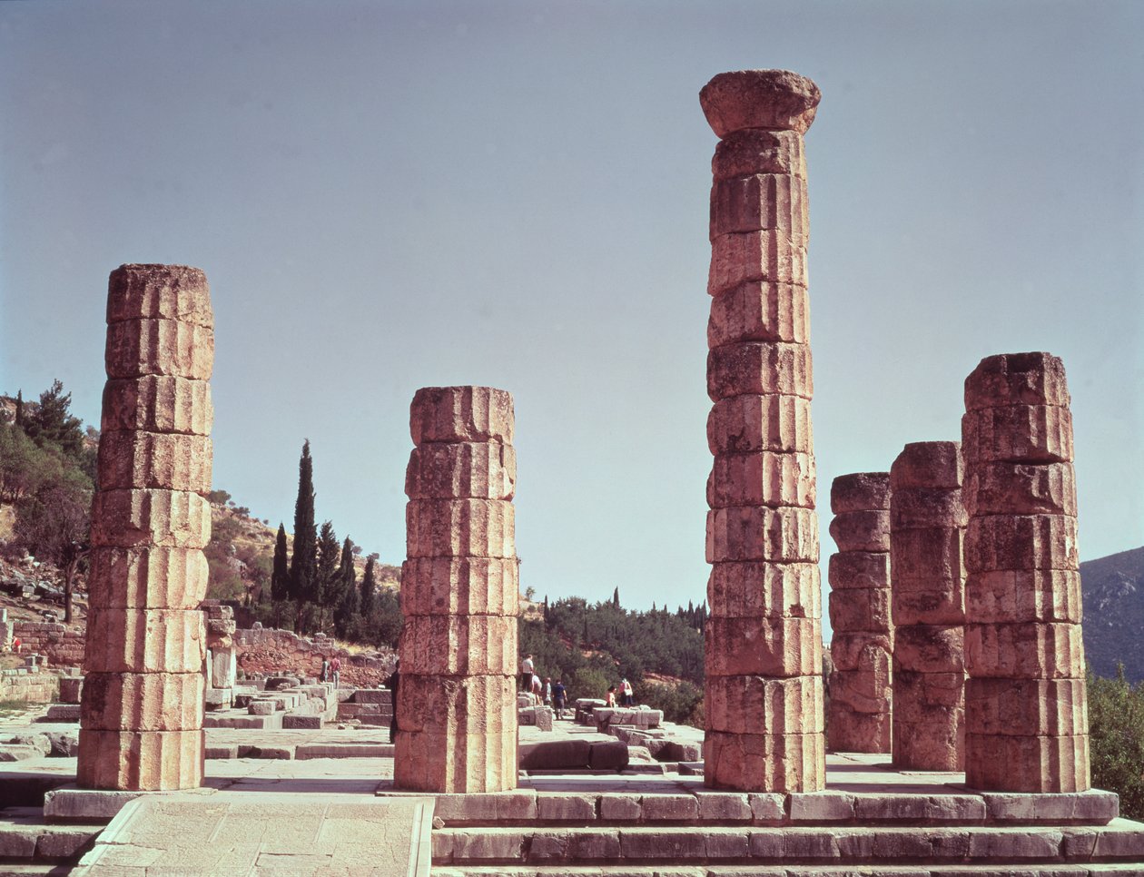 Ruinerna av Apollontemplet av Greek