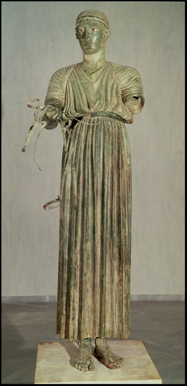 The Charioteer, c.470 BC (brons) (se även 155948) av Greek