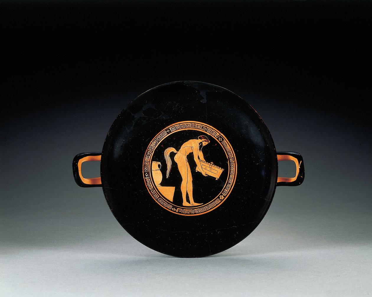 Attic Rödfigur kylix, c.470 f.Kr av Greek