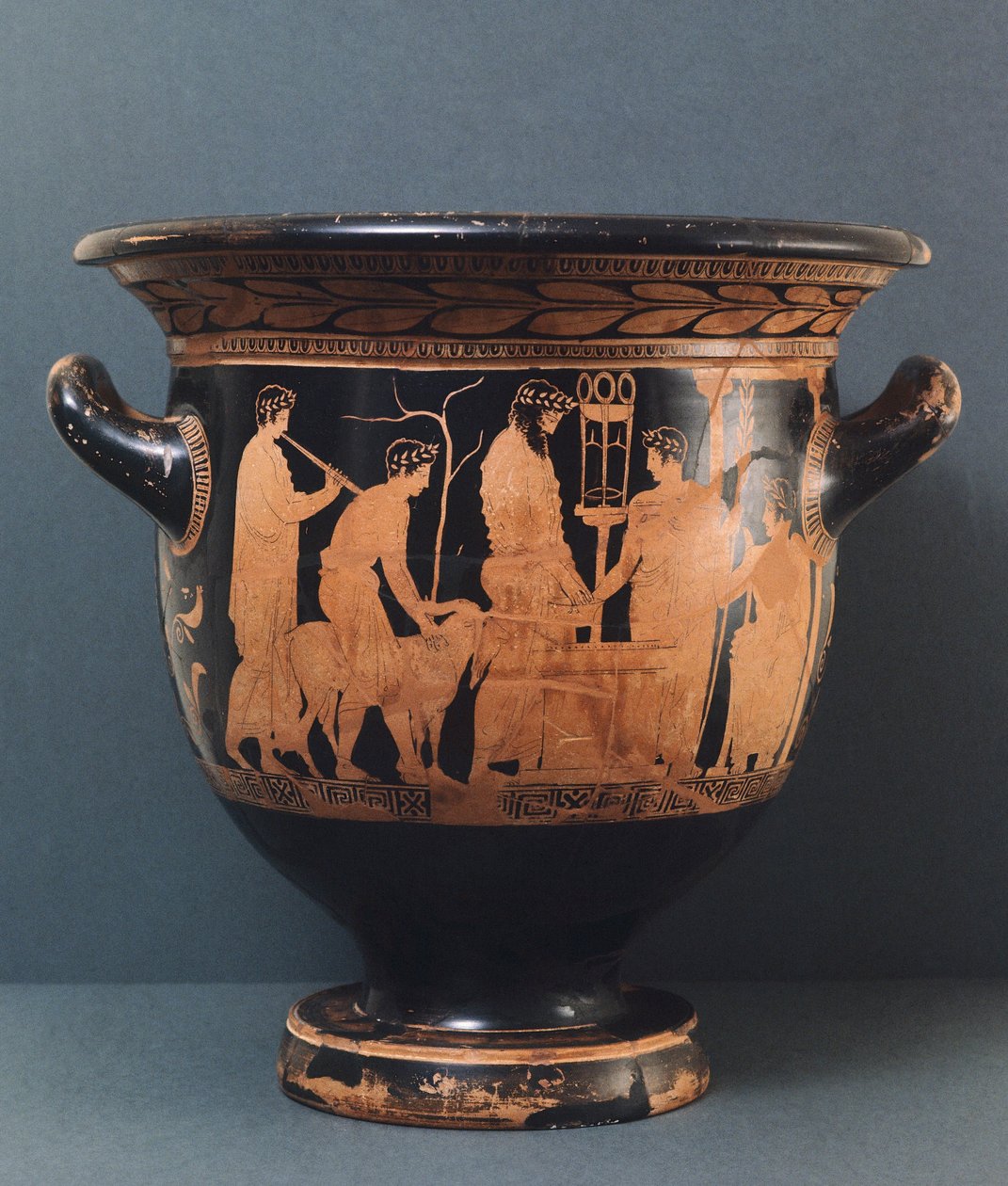 Attic vas av Kleophon målare, 500-talet f.Kr. (röd keramik) av Greek