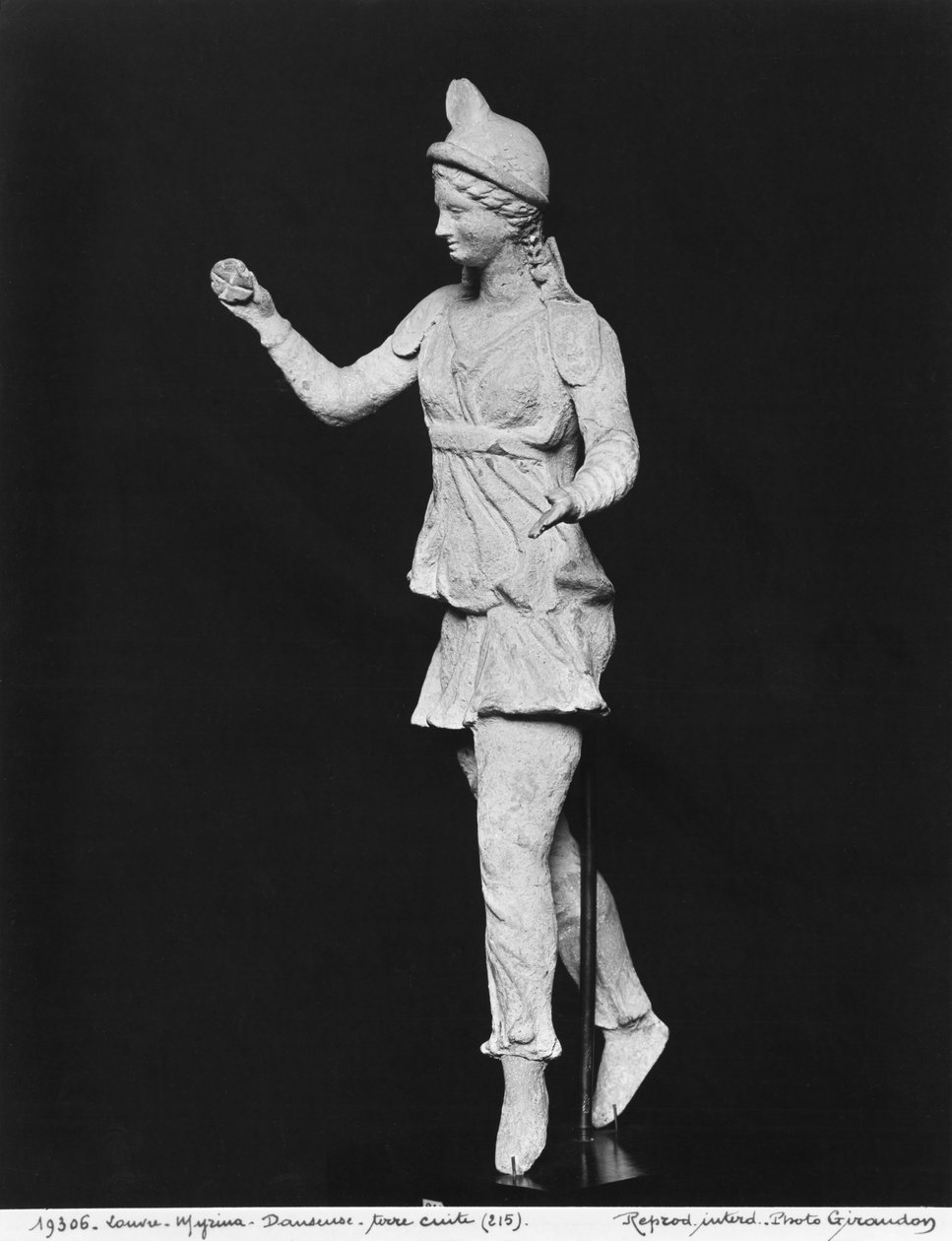 Attisdans, hellenistisk period, andra hälften av 2:a århundradet f.Kr., från Myrina (terrakotta) av Greek