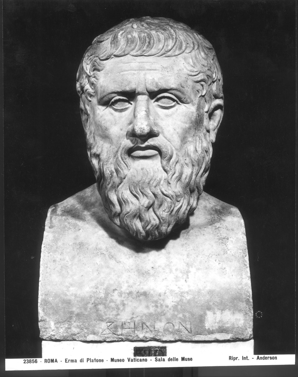 Byst av Platon (c.427-347 f.Kr.) av Greek