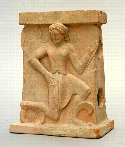 Altar av keramik med Iris, ca 500 f.Kr. (keramik) av Greek