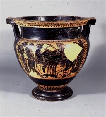 Column Krater, Attic, 530-520 BC (keramik) av Greek