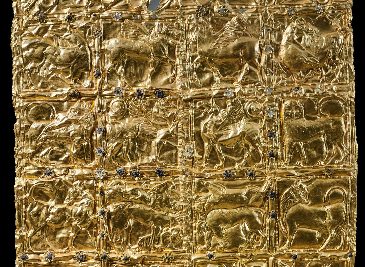 Folie med präglad dekor från Delphi (guld) (detalj 593279) av Greek
