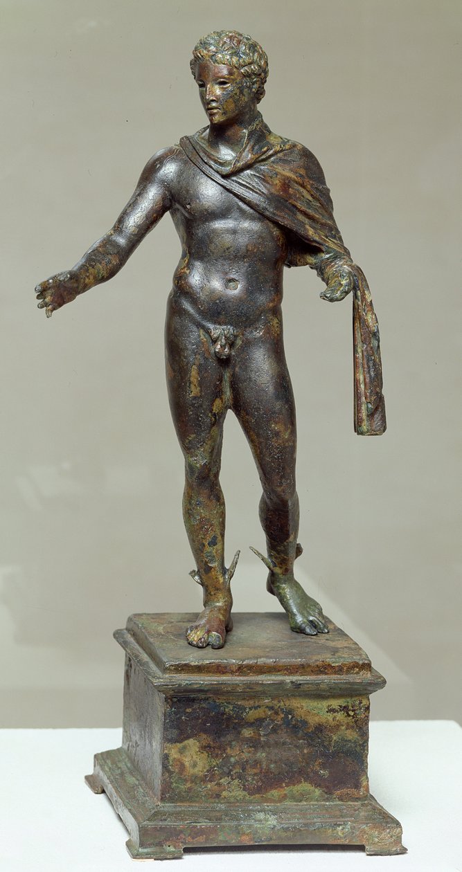 Hermes, hittades under undervattensutgrävningarna i Mahdia, ca 100 f.Kr. (brons) av Greek