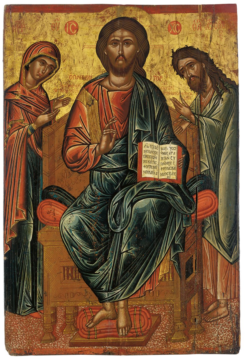 A Deisis, ca 1600 av Greek School