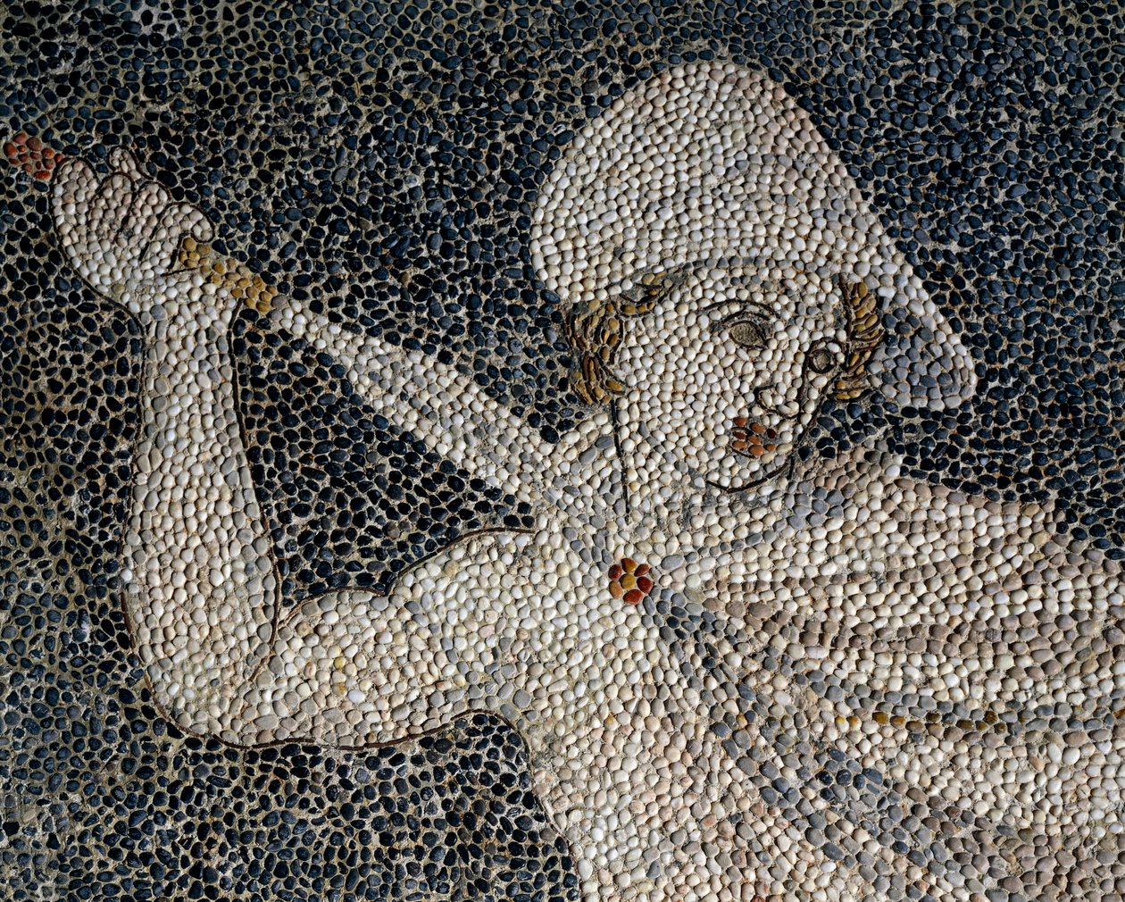Alexander den store och Hephaestion under lejonjakt, detalj, c.320 f.Kr av Greek School