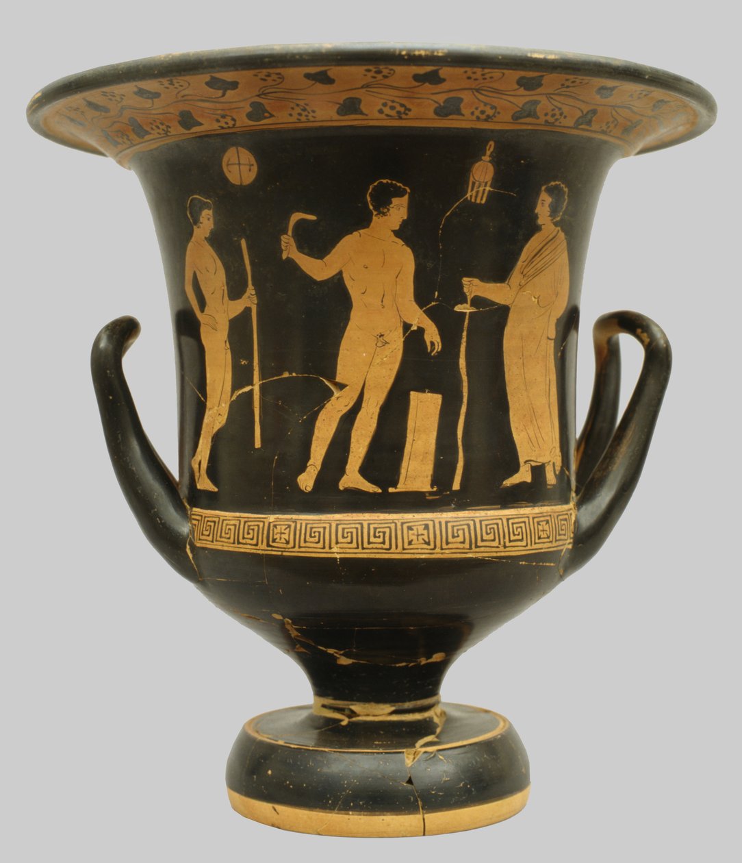 Klockformad krater från Pisticci, Italien (keramik) av Greek School
