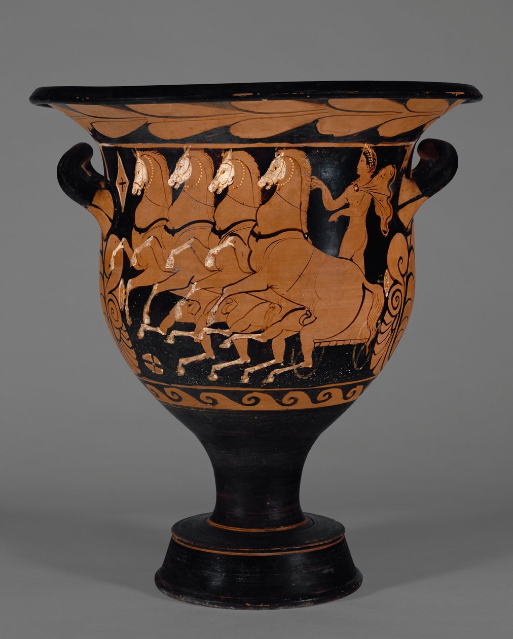 Campanian Bell Krater, c.320 f.Kr. (terrakotta) av Greek School
