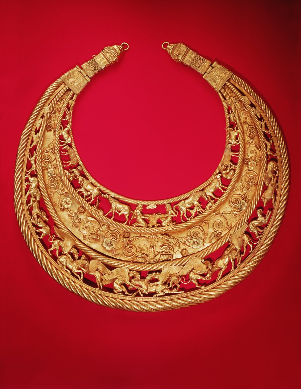 Halsband med pastorala scener (guld) av Greek School