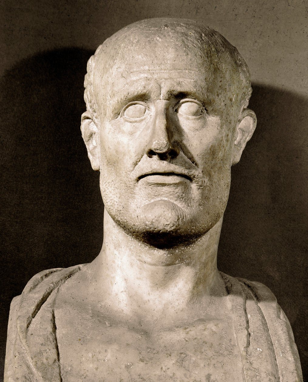 Byst av Alcibiades (450-404 f.Kr.) statsman och atensk general Rom, Capitoline Museum av Greek or Roman