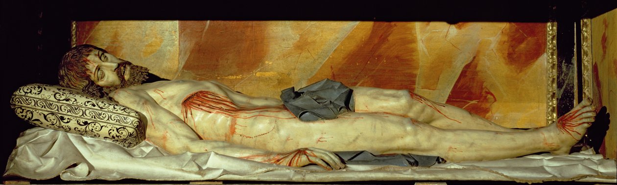 Död Kristus (polykrom sten) av Gregorio Fernandez