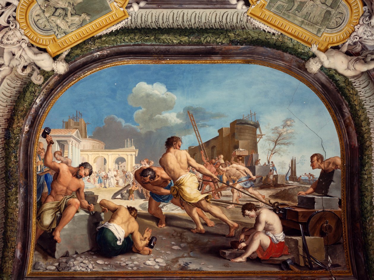 Grunden av Pesaro, detalj av Gregorio Lazzarini