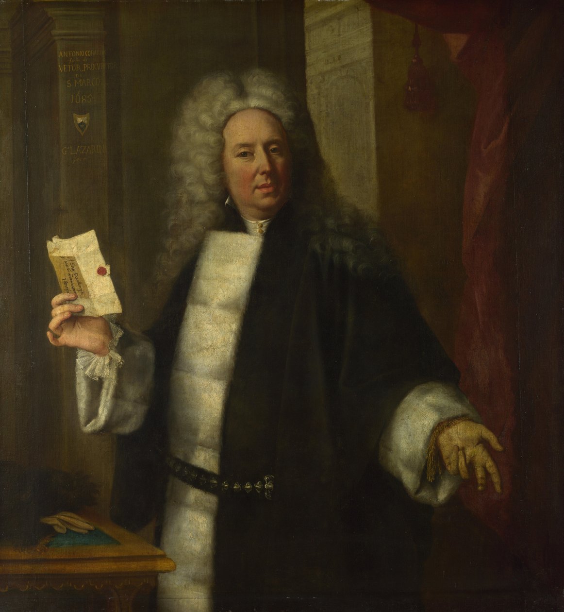Porträtt av Antonio Correr, 1685 av Gregorio Lazzarini