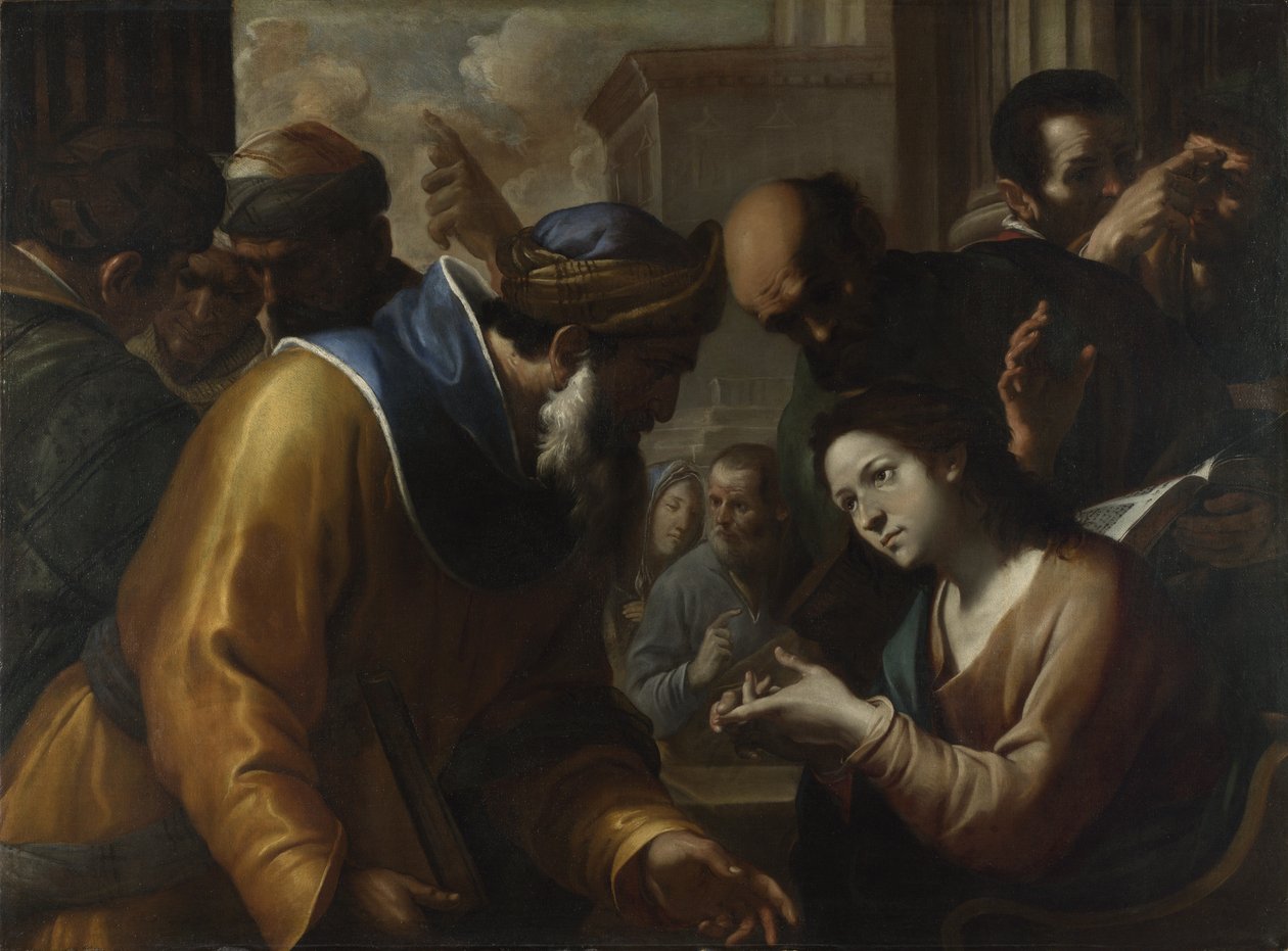 Kristus disputerar med läkarna, 1660-talet av Gregorio Preti