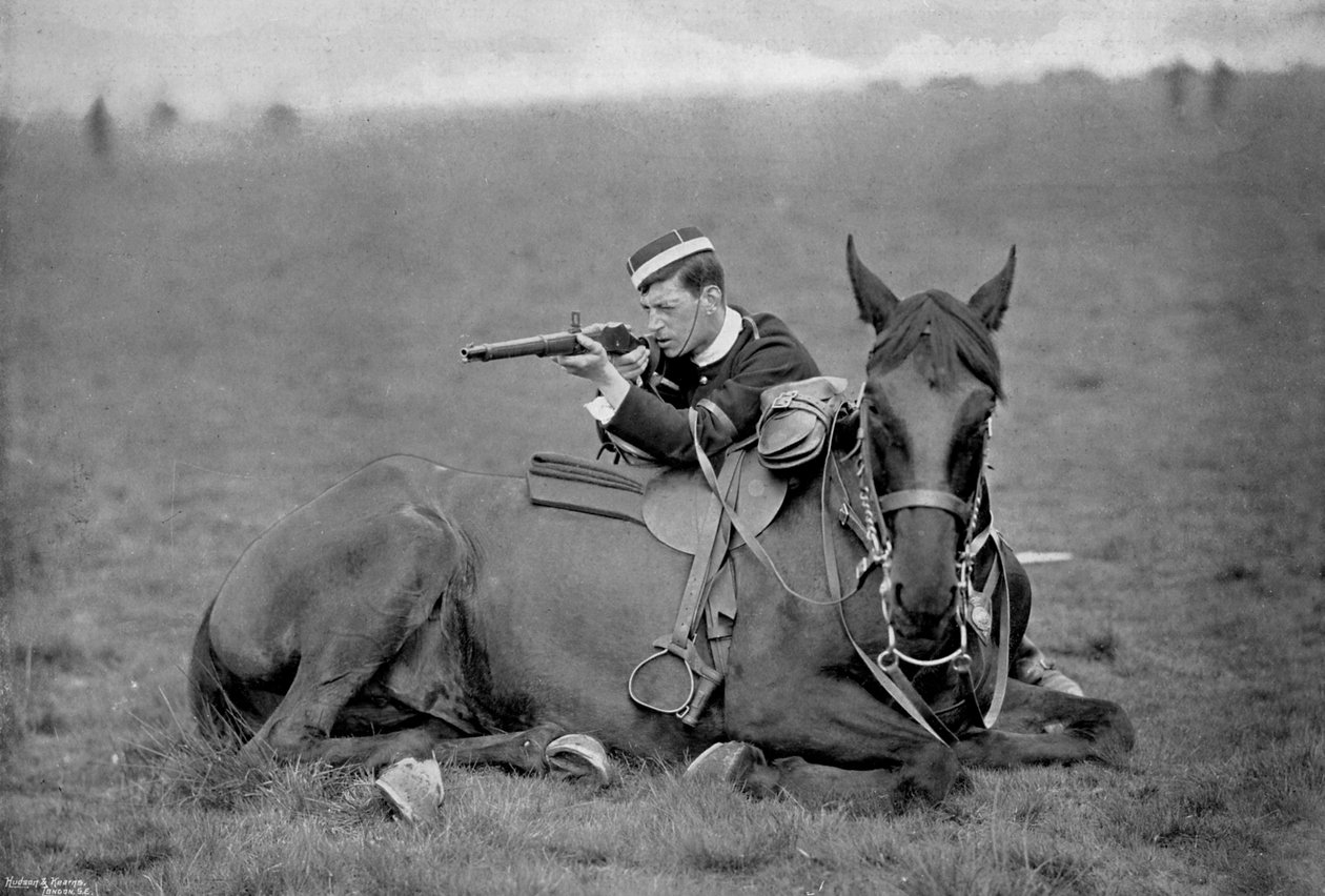 En avmonterad lanser vid en skärmytsling, 1896 av Gregory and Co