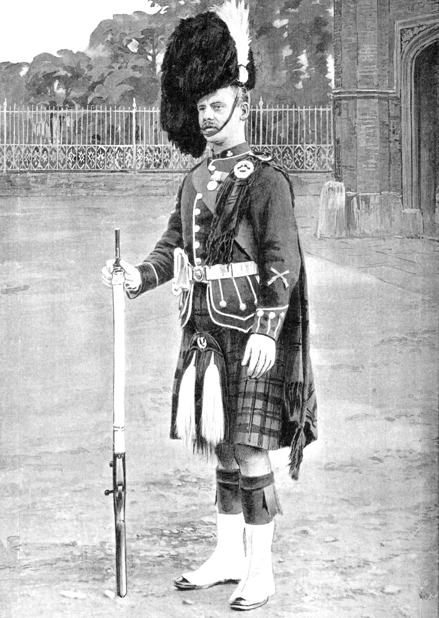 Färgsergeant, The Queens Own Cameron Highlanders, c1880 av Gregory and Co