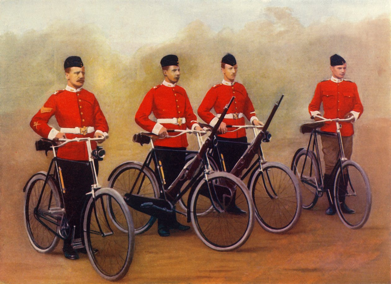 "Cyklister - Lancashire Fusiliers", 1900. av Gregory and Co