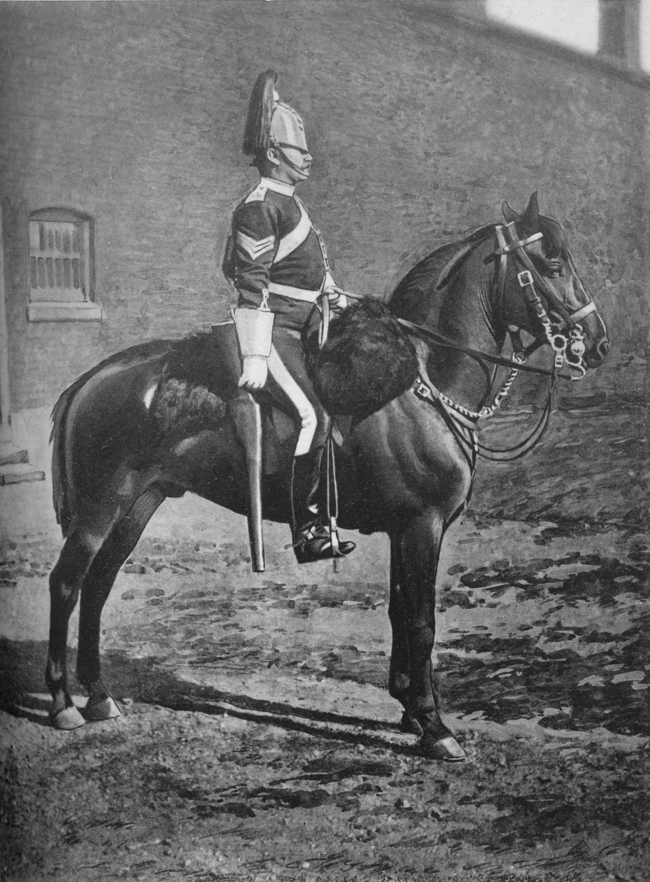 Sergeant, 2nd Dragoon Guards Queens Bays, c1880 av Gregory and Co