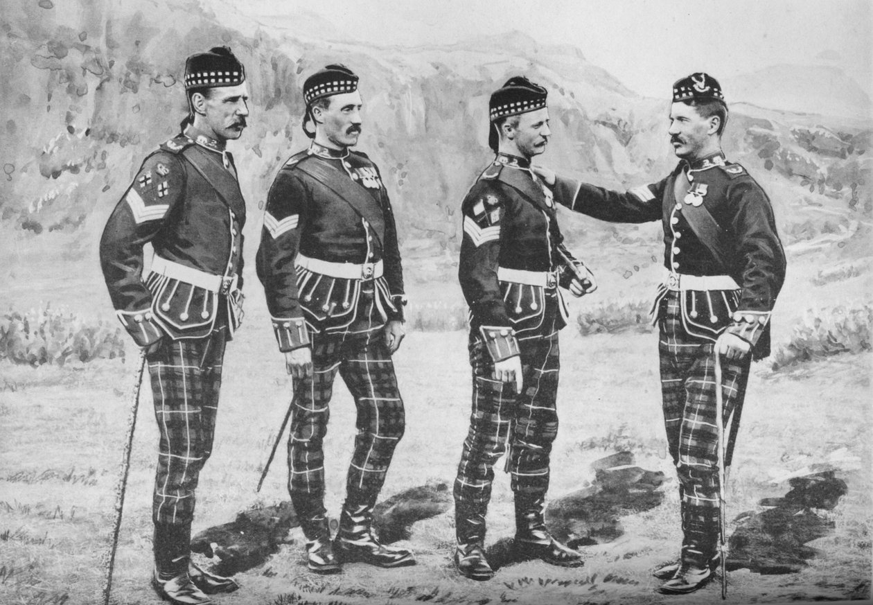 Sergeanter, Seaforth Highlanders, c1880 av Gregory and Co