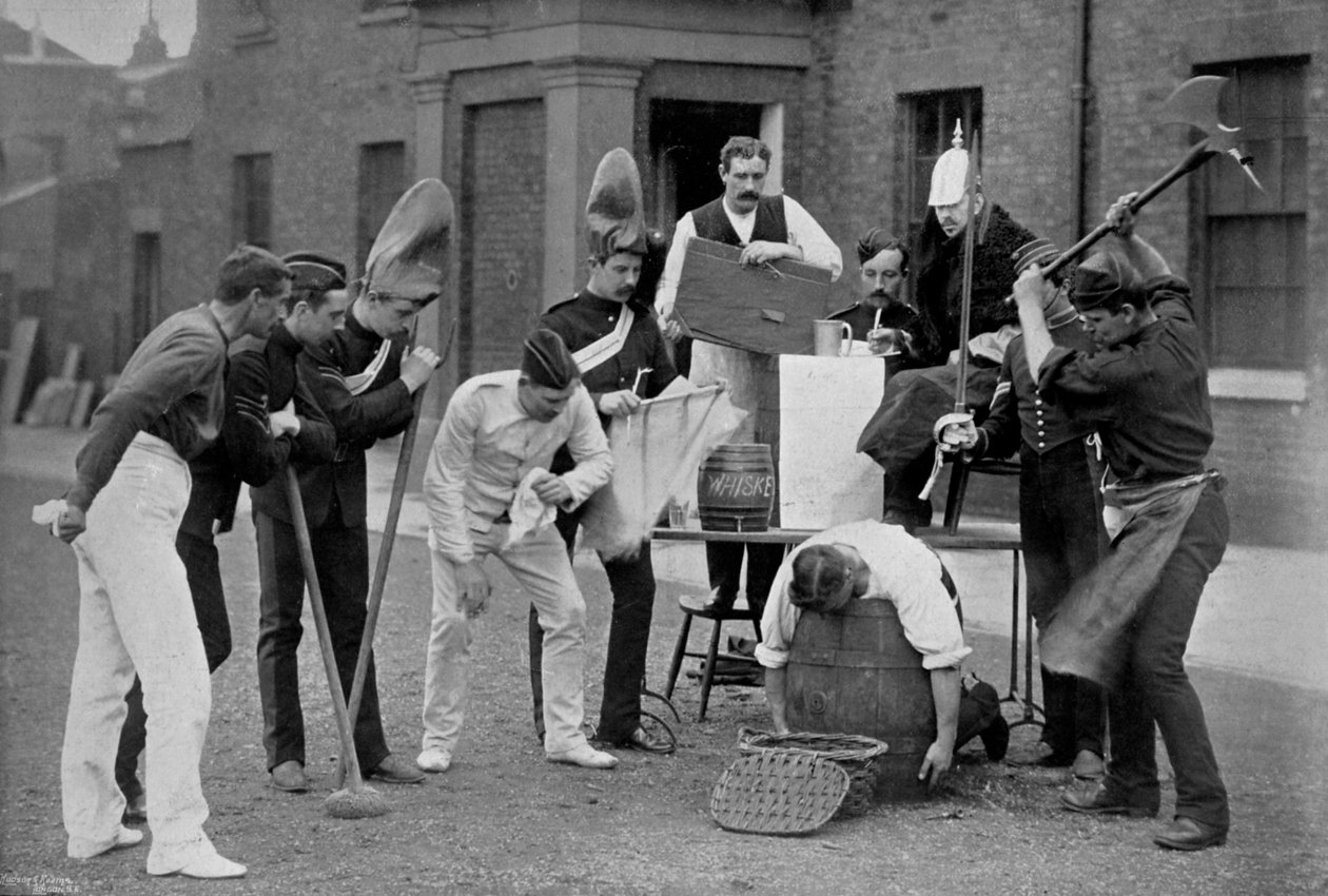 Det extrema straffet för kasernrumslagen från Royal Horse Guards, 1896 av Gregory and Co