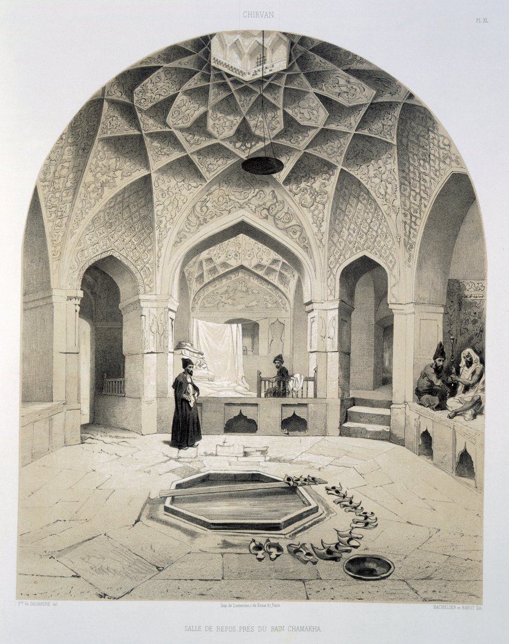 Resten rum bredvid baden i Shemakha, 1847 av Grigori Grigorevich Gagarin