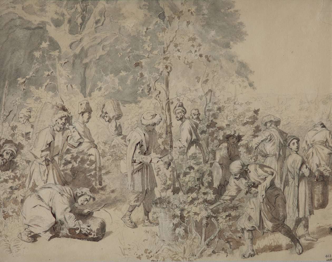 Druvskörd, mellan 1840 och 1847 av Grigori Grigorevich Gagarin