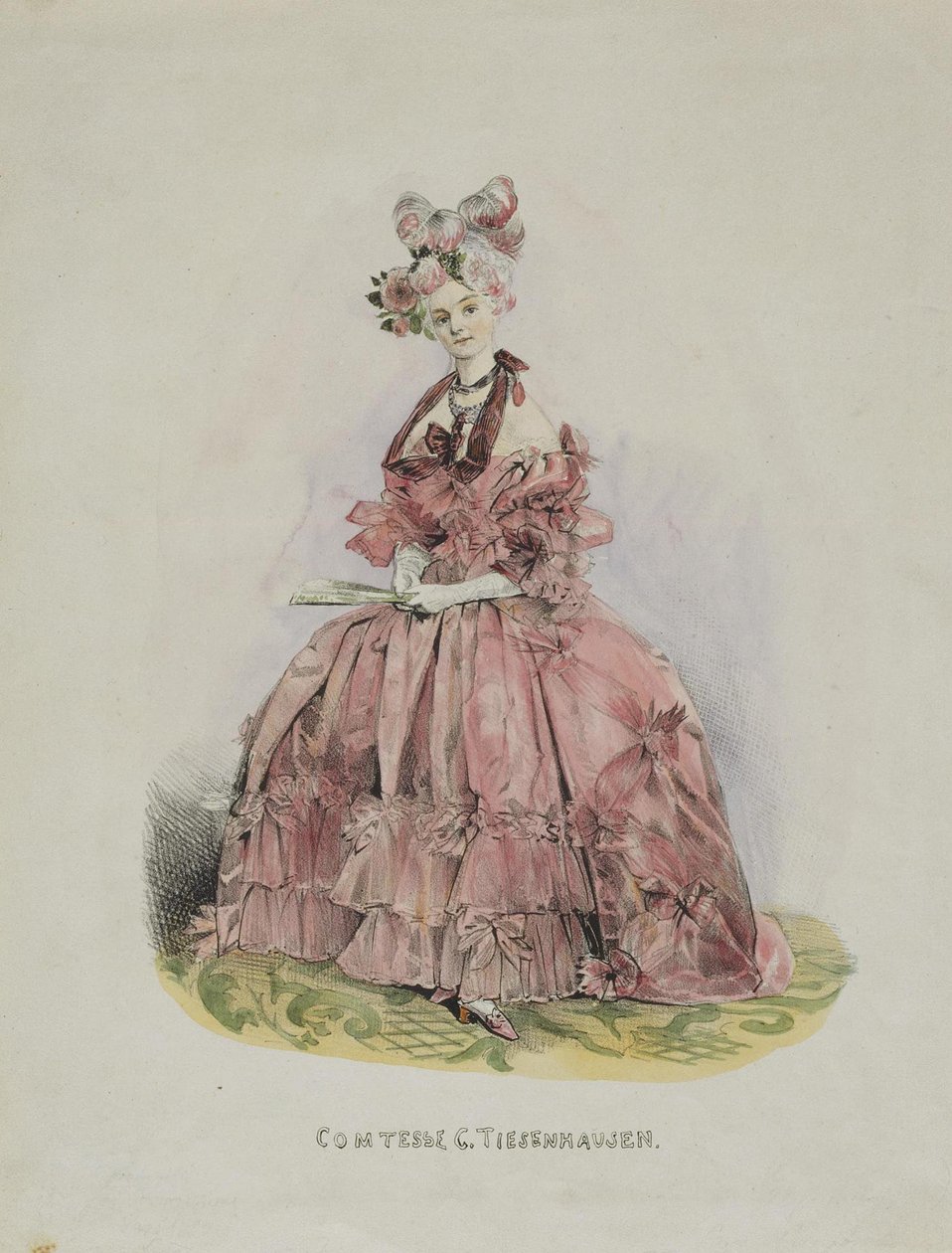 Porträtt av grevinnan Dolly de Ficquelmont 1804-1863, 1831-1840 av Grigori Grigorevich Gagarin