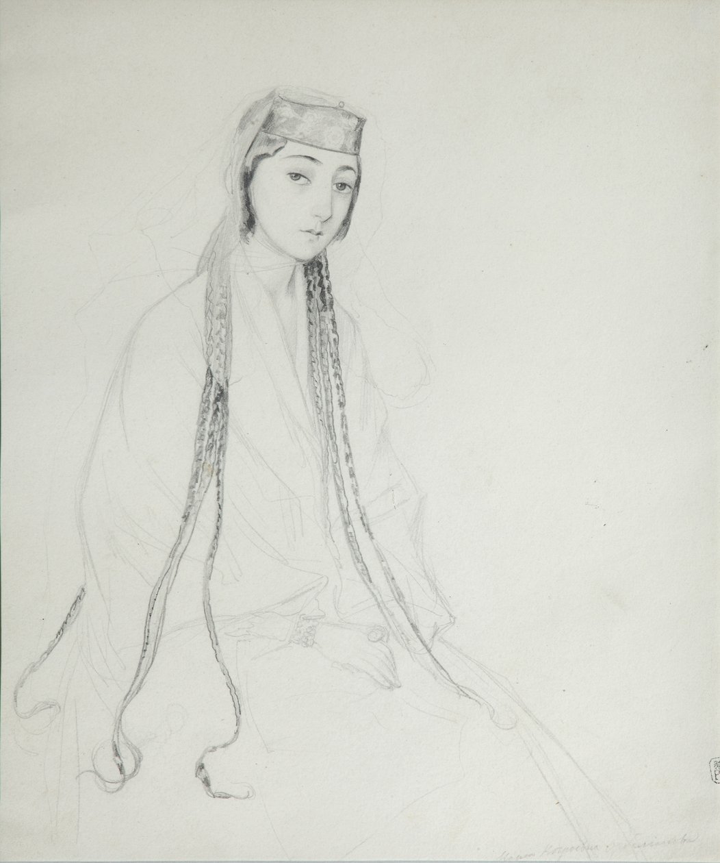 Porträtt av prinsessan Maria Maiko Orbeliani 1818-1849, 1840-1842 av Grigori Grigorevich Gagarin