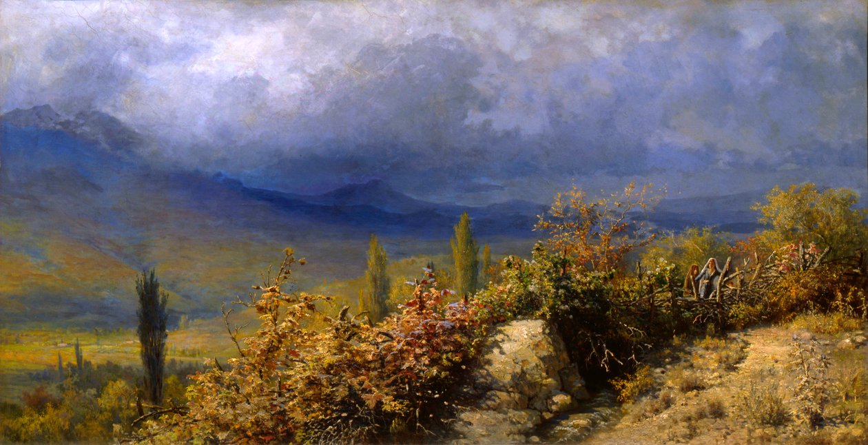 Höstvy över Krim, 1884. av Grigori Grigorievich Mjasoedov