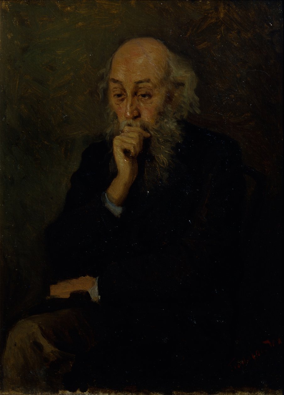 Porträtt av konstnären Nikolai Ge 1831-1894 av Grigori Grigoryevich Myasoedov