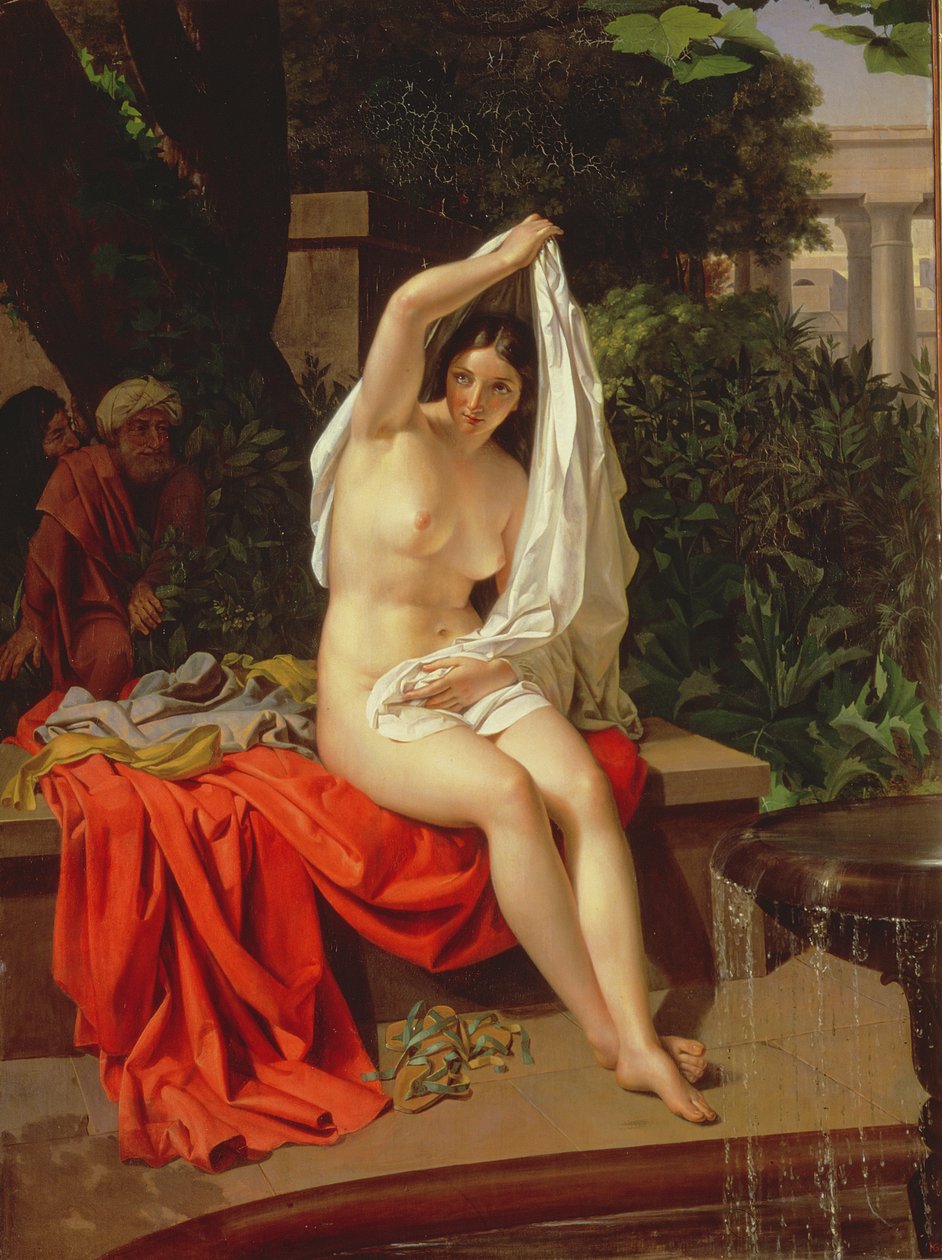 Susanna och de äldre, 1831 av Grigori Ignatevich Lapchenko