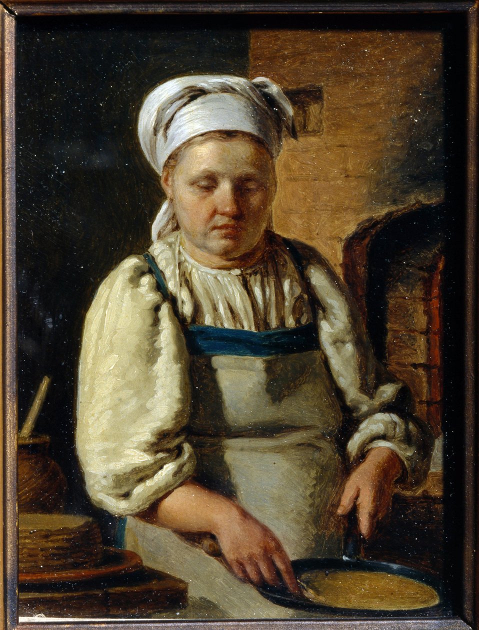 Cook - Peinture Grigori Karpovich Mikhaylov (1814-1867) - 1835 - Olja på duk - 21x15,8 - Statens friluftsmuseum för historia och arkitektur Novgorodian Kreml, Novgorod av Grigori Karpovich Mikhaylov