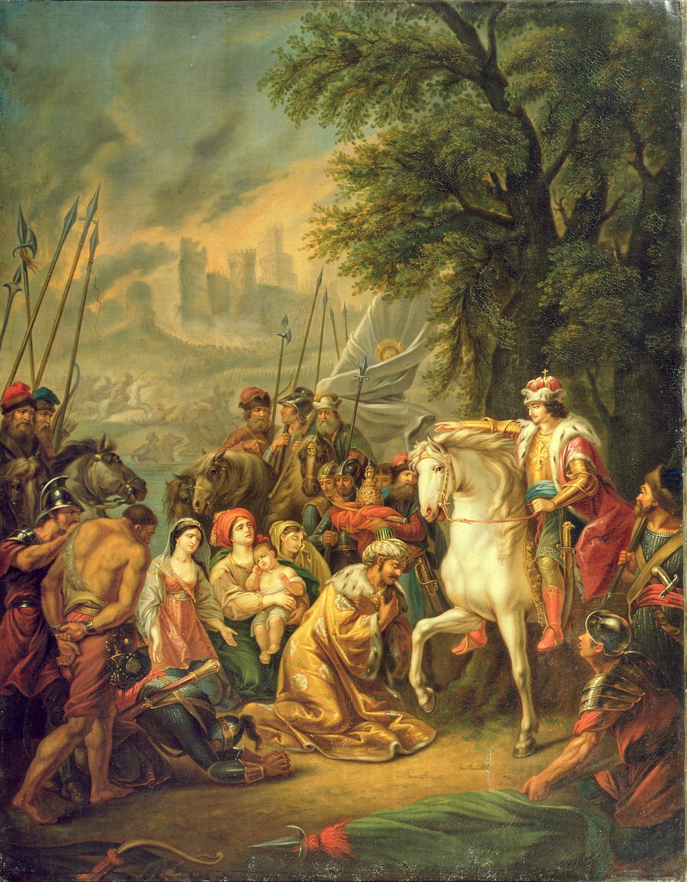 Tsar Ivan IV (1530-84) Erövrade Kazan 1552 av Grigoriy Ivanovich Ugryumov