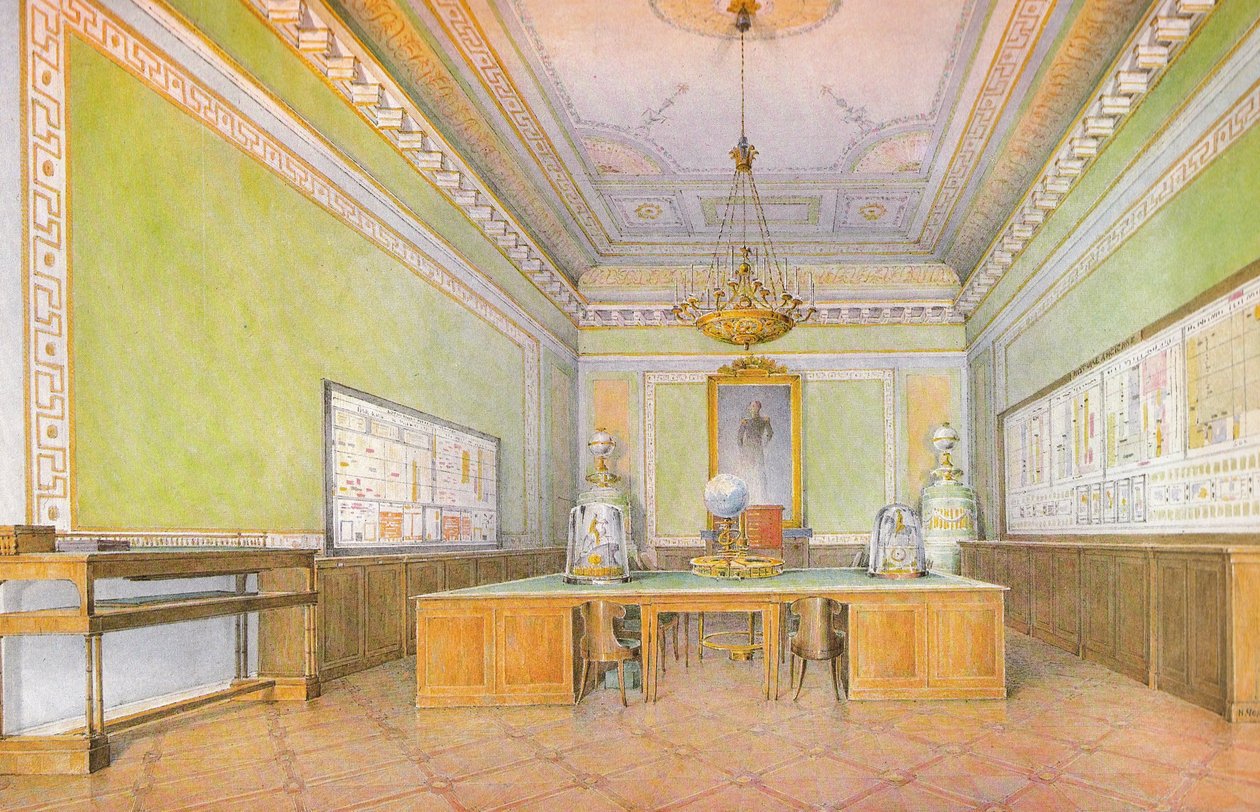 Interiörer av vinterpalatset. Klassrum (träningsrum) av Grigory Chernetsov