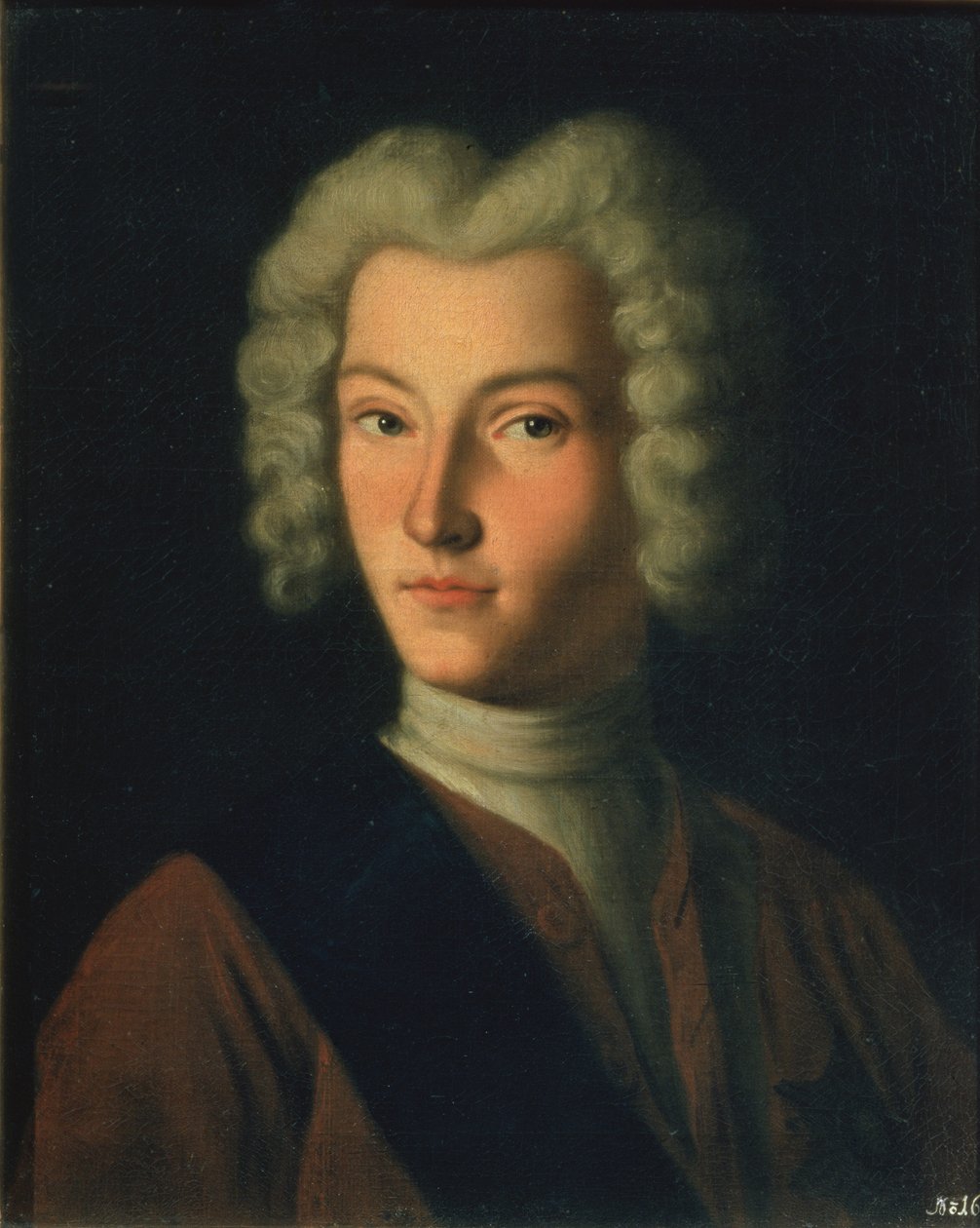 Porträtt av tsar Peter II (1715-30) av Grigory Dmitriev Molchanov