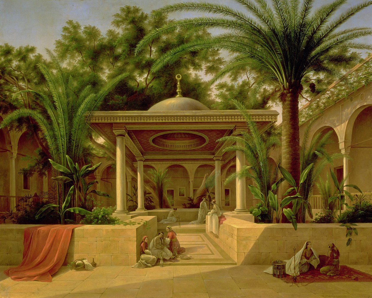 Khabanija-fontänen, Kairo, 1845 av Grigory Tchernezov