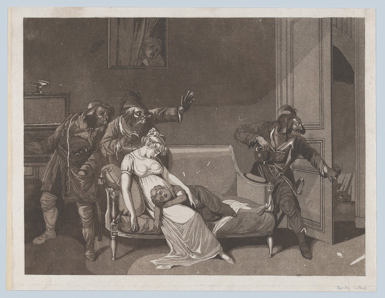 First Scene of Thieves, ca. 1805. av Gror