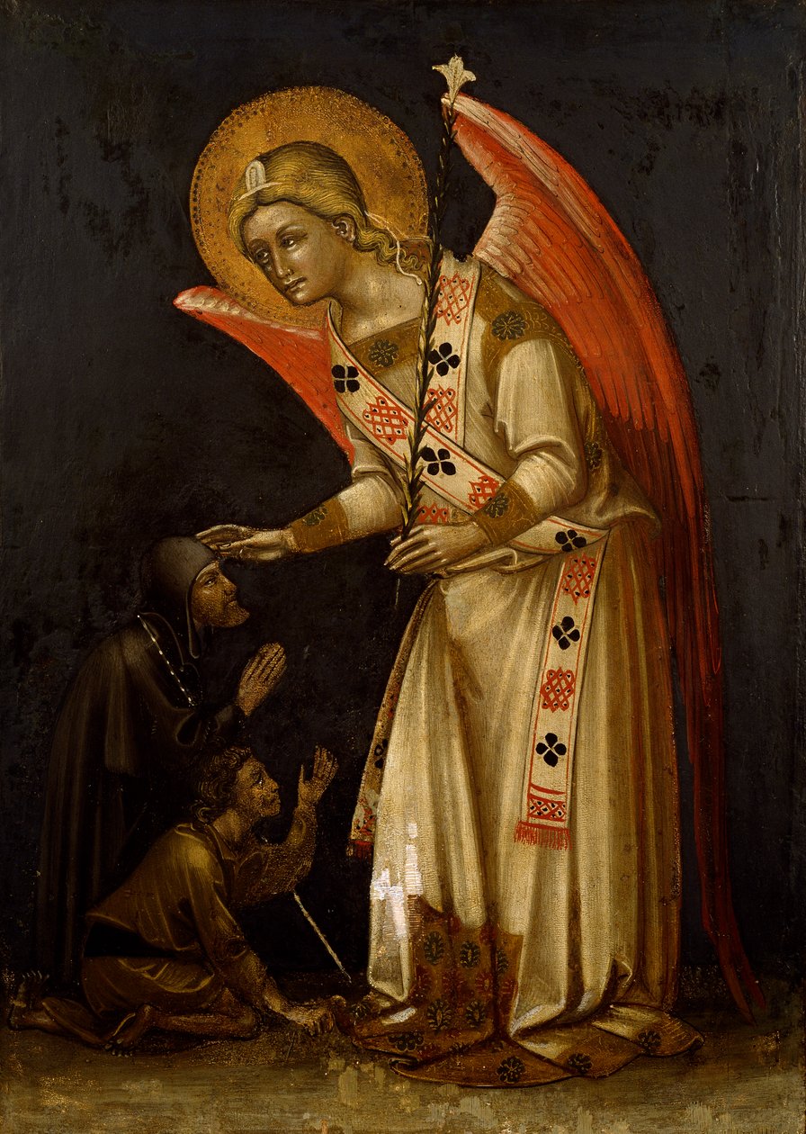Ängel, cirka 1354, av Guariento (aktiv 1338-död 1367 eller 1370), fresk av Guariento di Arpo