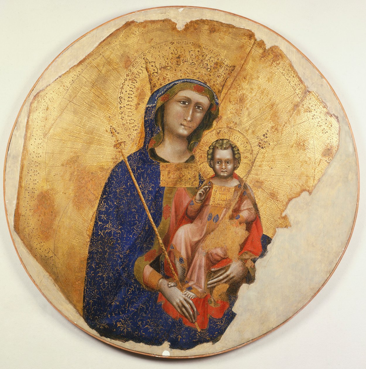 Madonna med barn, av Ridolfo Guariento eller Guariento di Arpo (aktiv från 1338 till 1370) av Guariento di Arpo