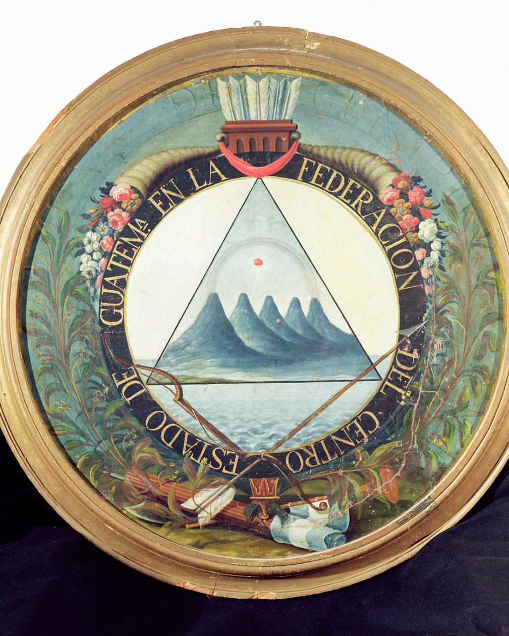 Märke för Federationen av Guatemala, 15 september 1821 av Guatemalan School
