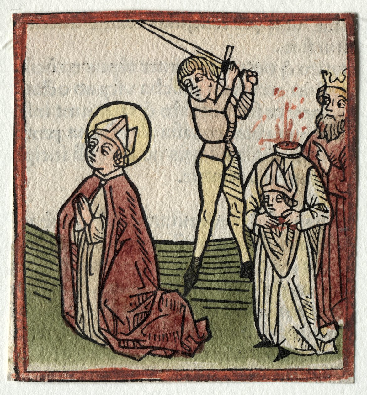 Sts. Theonestus och Albanus; eller St. Louis. Pancrace av Günther Zainer