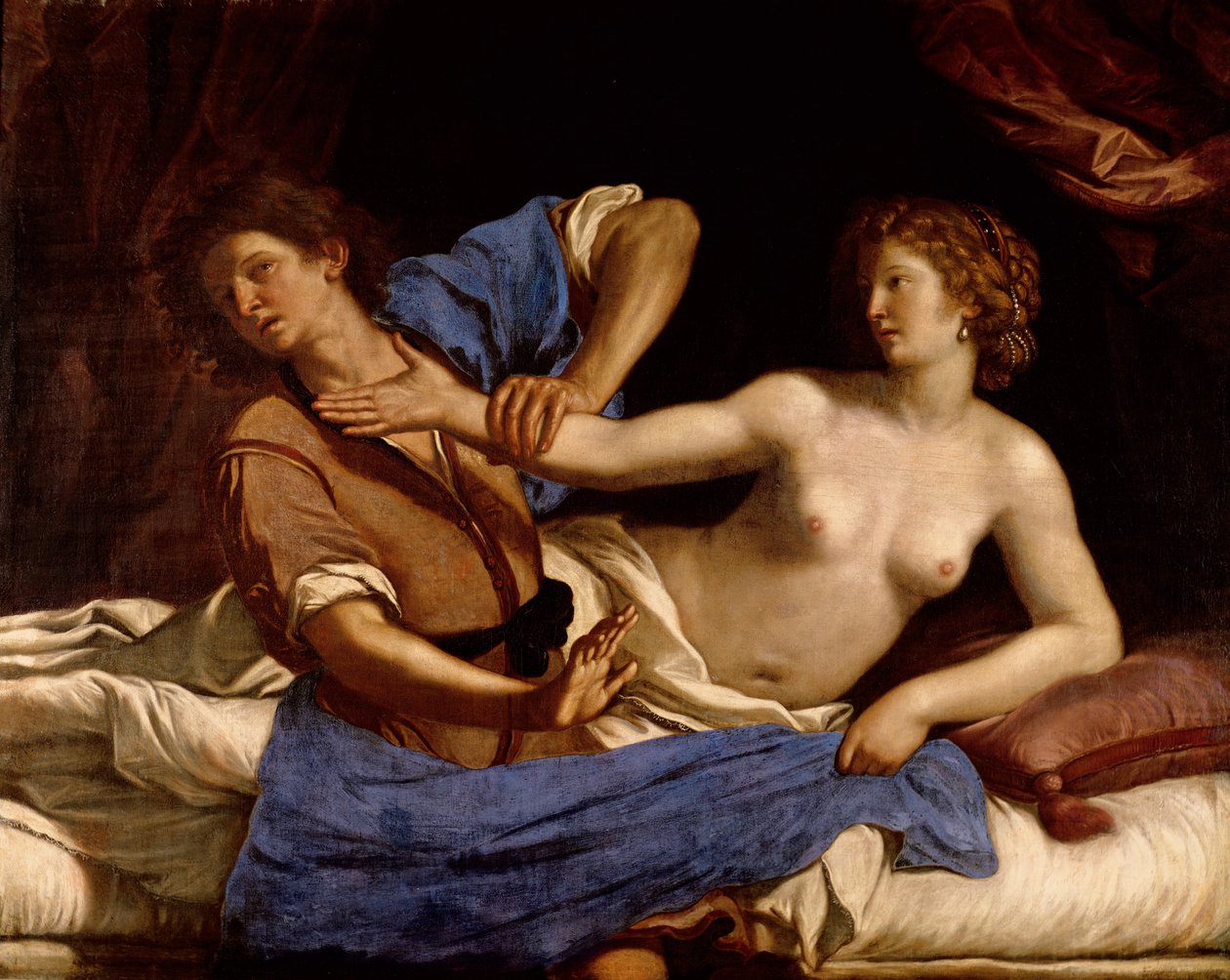 Josef och Potifars hustru, ca 1649 av Giovanni Francesco Barbieri