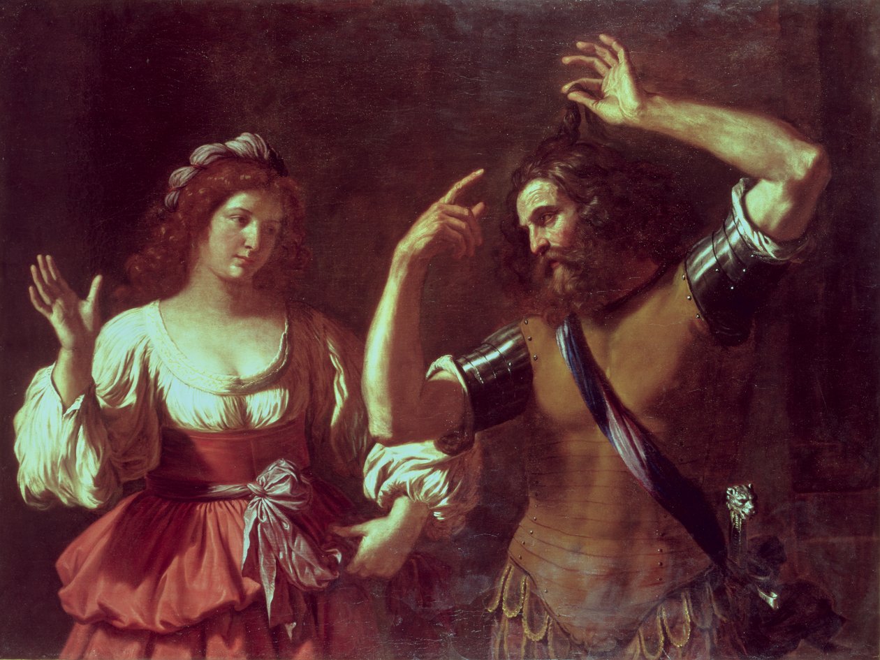 Simson och Delila av Giovanni Francesco Barbieri