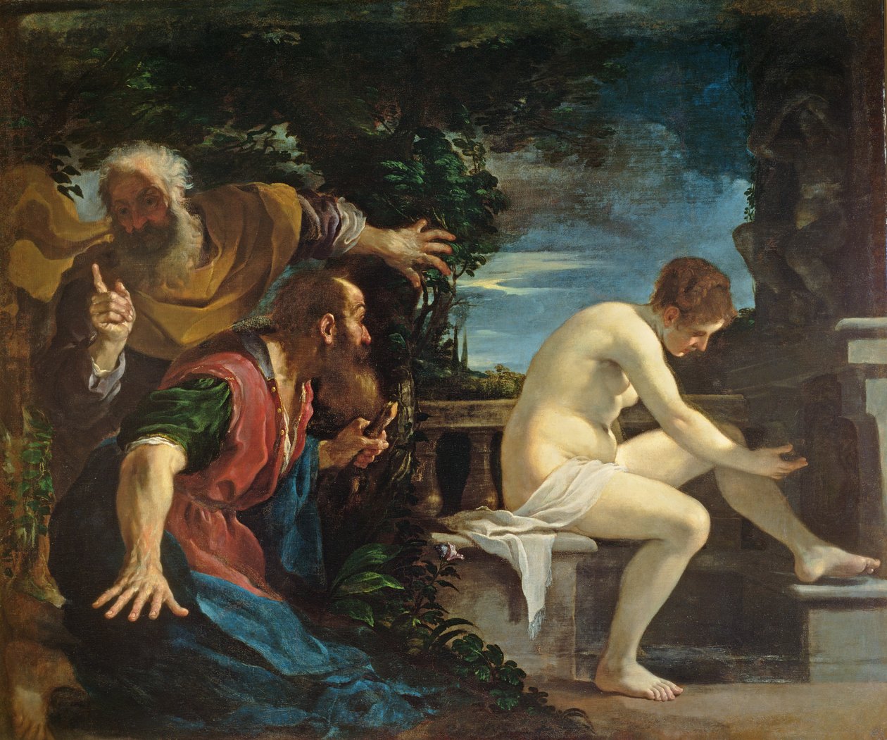 Susanna och de äldre av Giovanni Francesco Barbieri